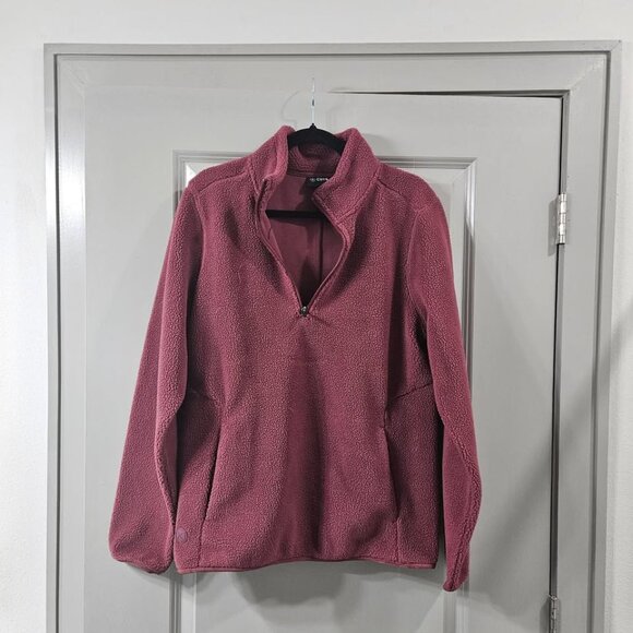 Cuts Clothing Half Zip Sherpa Jacket